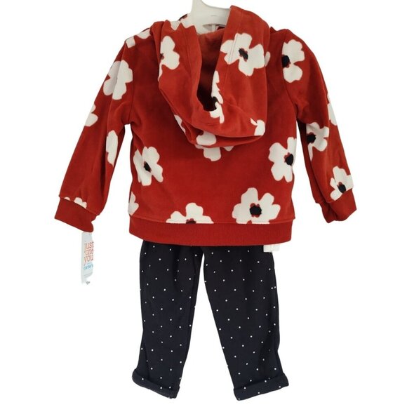 Carters Girls Just One You 3-Piece Set,12 Months Hoodie, Bodysuit and Leggings - Picture 2 of 8